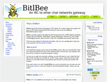Tablet Screenshot of bitlbee.org